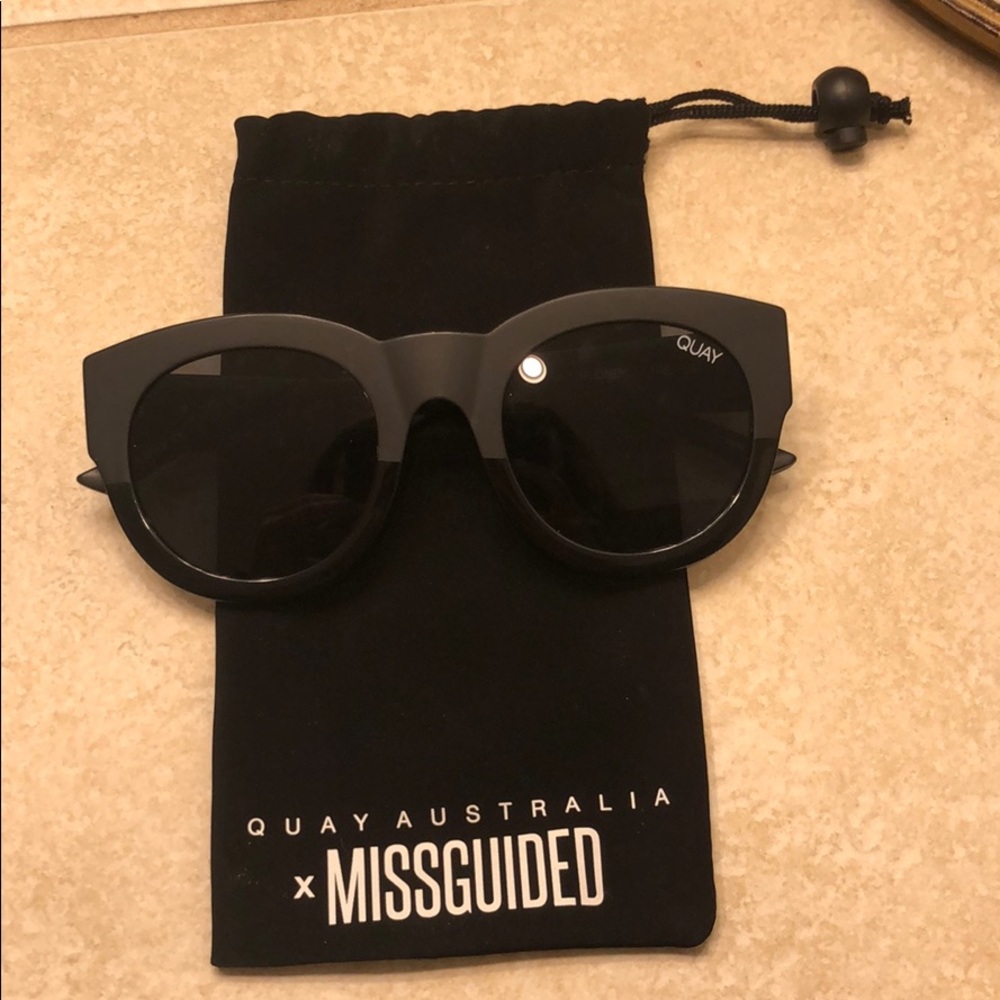 QUAY “If Only” Black Sunglasses